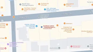 Location of GoodWorks Cowork Indiranagar Co-Working space in Indiranagar, Bangalore - Image 288242
